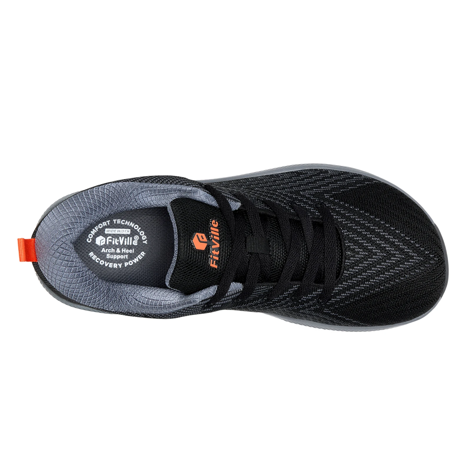 FitVille Herren-Sneaker mit weitem Schnitt, leichte Turnschuhe – Detail 11
