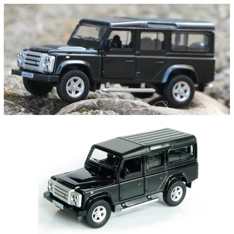1/36 Land Rover Defender SUV Toy Car Model For Children RMZ City Diecast Miniature Sport Vehicle Pull Back Collection Gift Kid