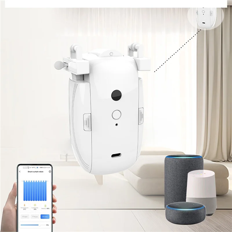 A99E-2X Tuya Motore Tenda Per T U Track WIFI Tuya Aperto Automatico Intelligente Tenda Elettrica Robot APP Controllo Vocale Alexa