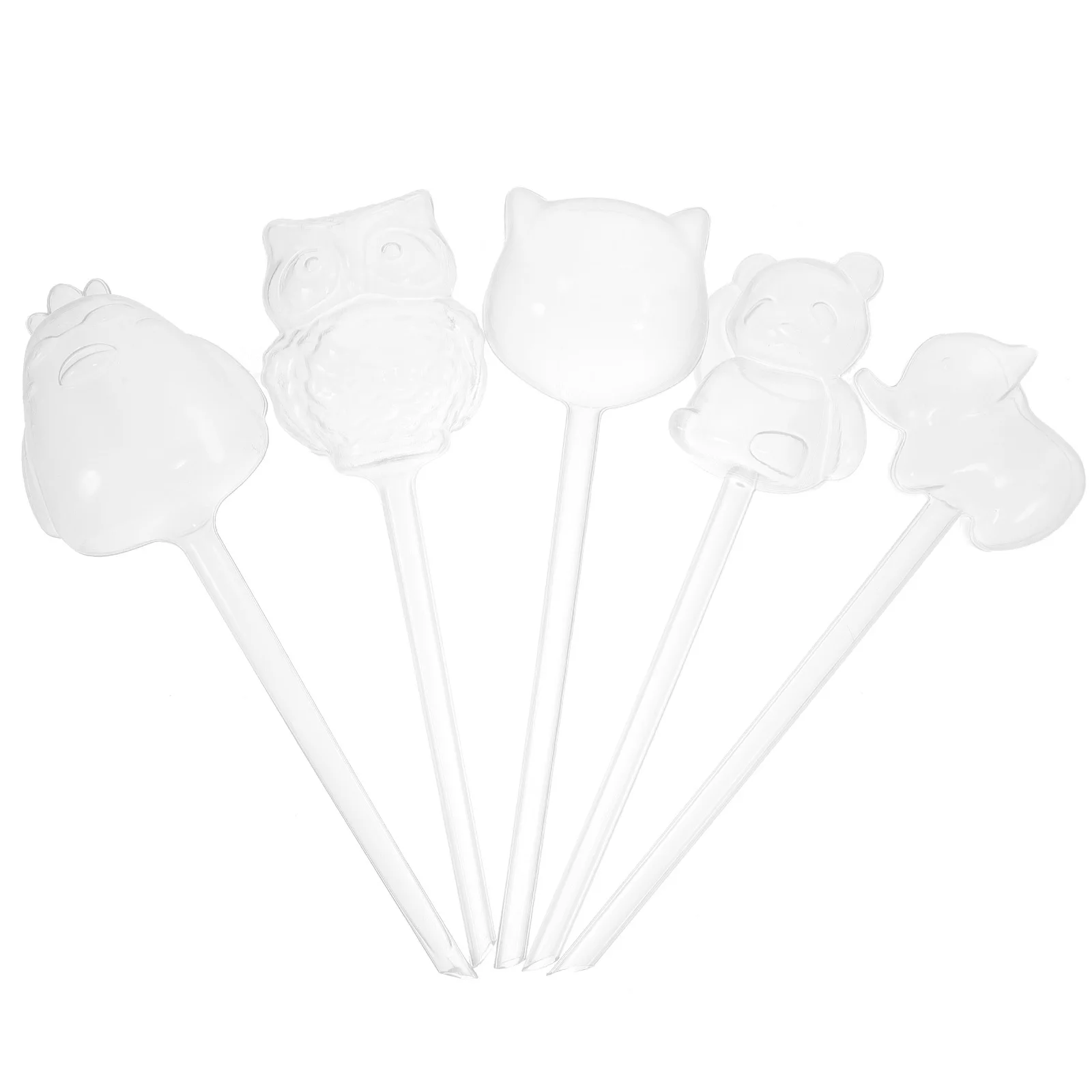 

5Pcs Automatic Self Watering Plant Inserts Glass Animal Shape Plant Watering Devices for Indoor Gardening Vacation