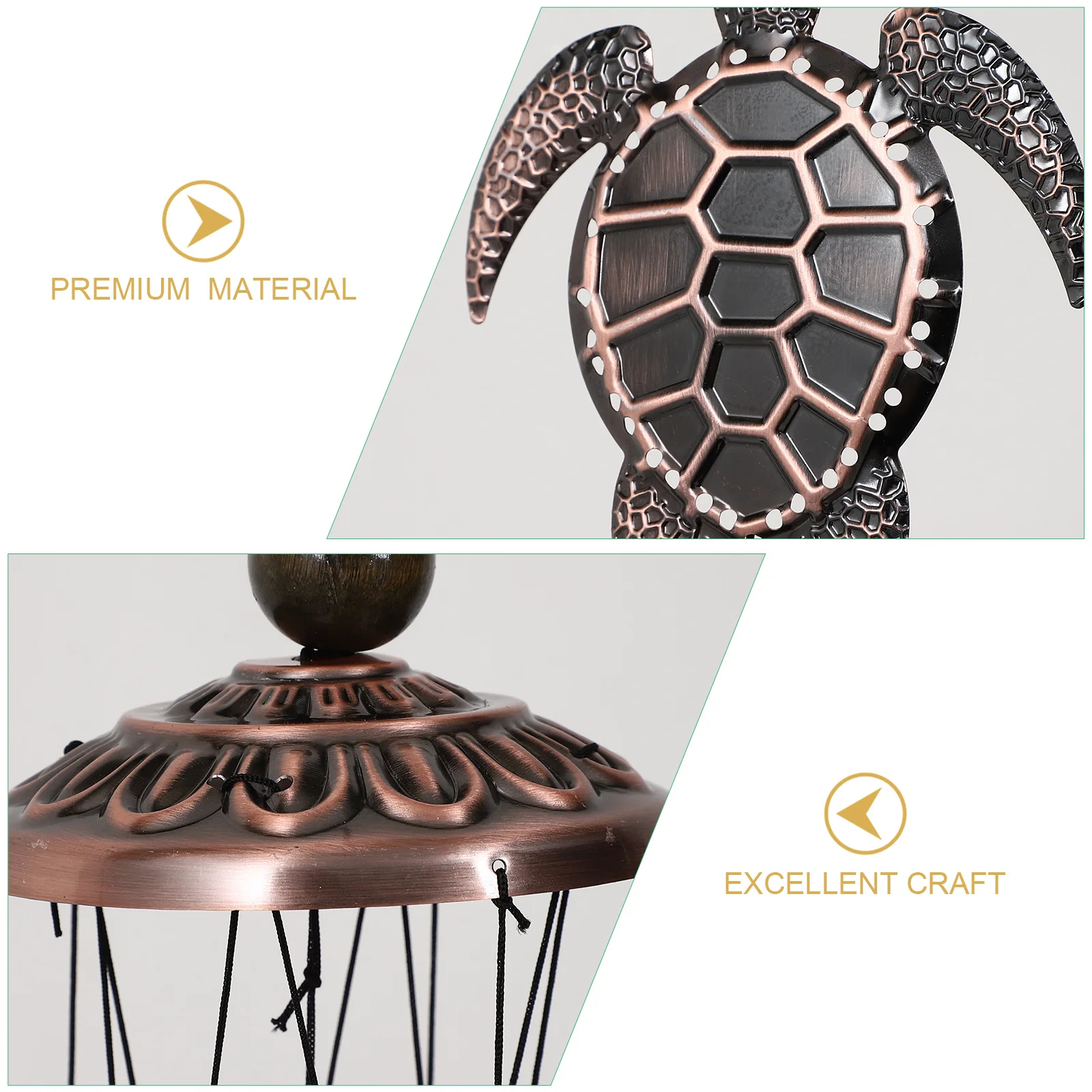 

Turtle Wind Chimes Aluminum Iron Metal Hanging Bell Garden Outdoor Decorative Wind Bell Pendant Metal Hanging Pendant