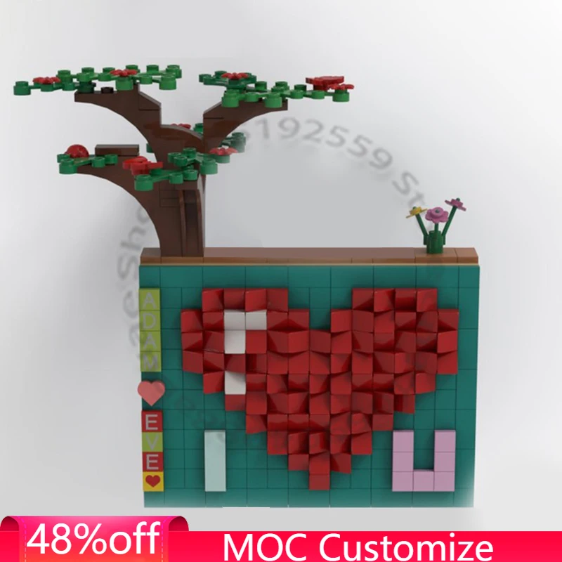 

334 PCS Romantic People in Love (with a Photo Frame) MOC Customize Modular Building Block Educational DIY Boy Toy Birthday Gift