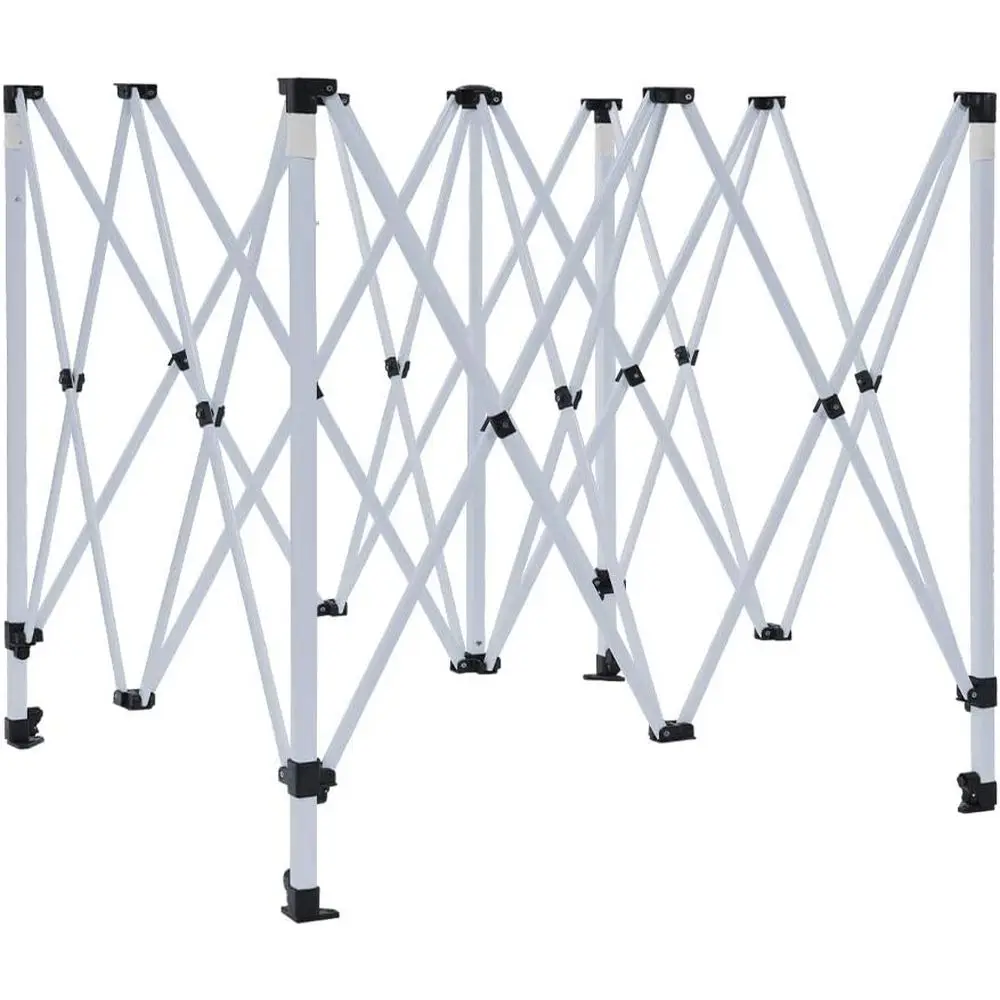 

10x10 e – Adjustable Steel Tent Structure with (3) Height Levels, Pinch-ree Buttons, & Square Legs, 7.2t Max Clearance Height, C