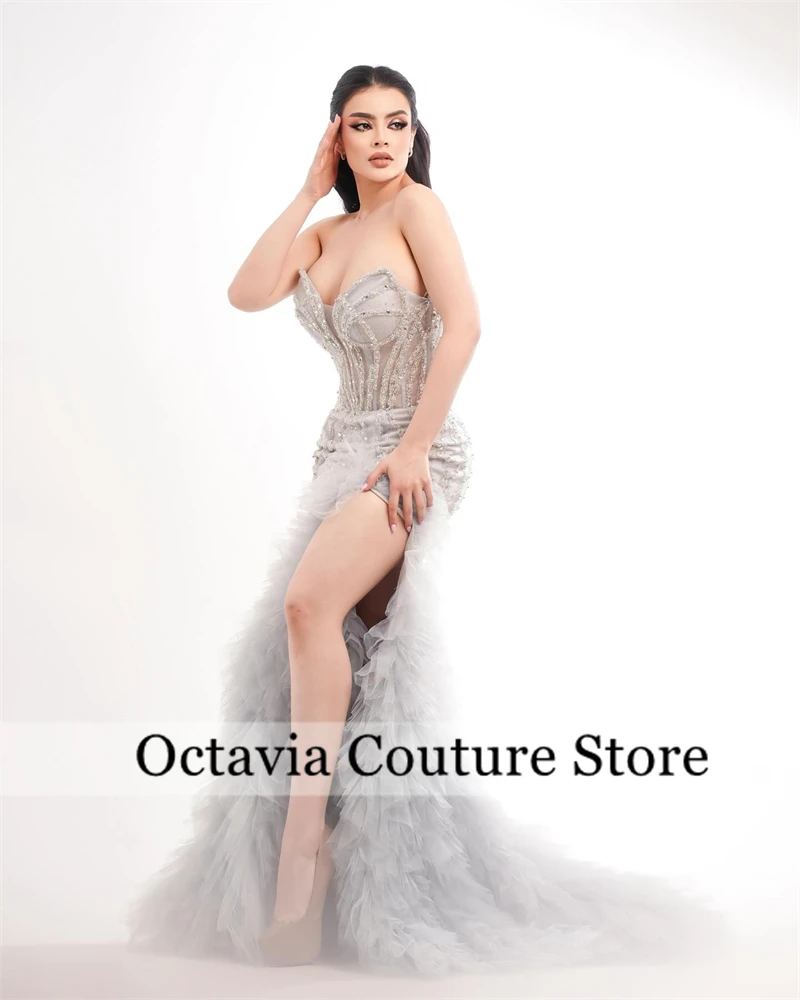 Saudi Arabic Elegant Evening Guest Backless