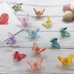 12 Colors Mini Butterfly Hair Claw Crab Clips Headwear 1PC Korean Style Women Girls Fashion Transparent Butterfly Hair Claw