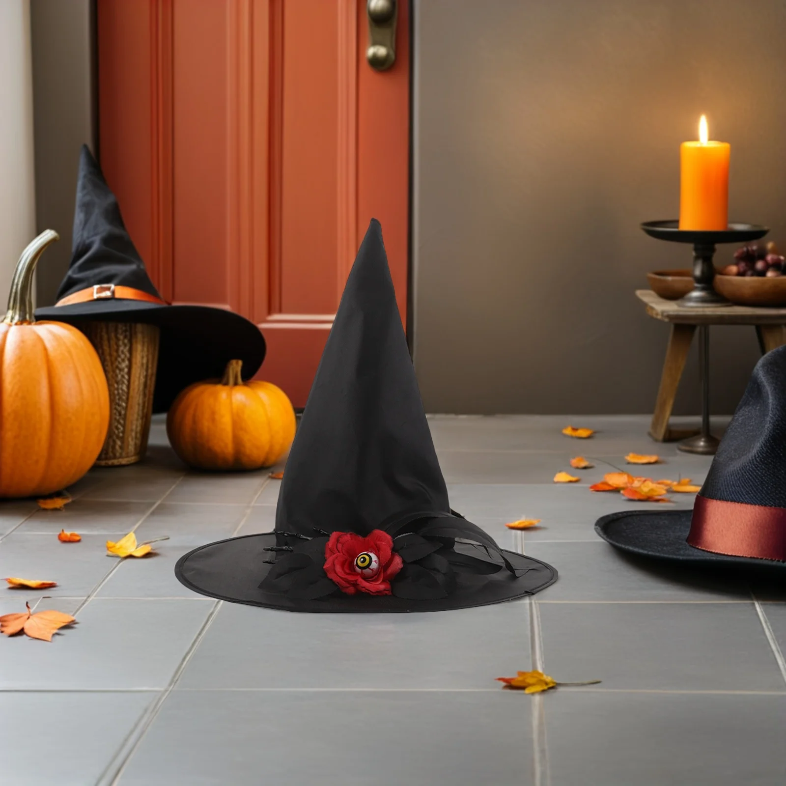 قبعة الهالوين بنمط اليقطين مقاس برتقالي قابل للتعديل، أغطية رأس للحفلات، إكسسوارات موسمية، قبعات الهالوين #3