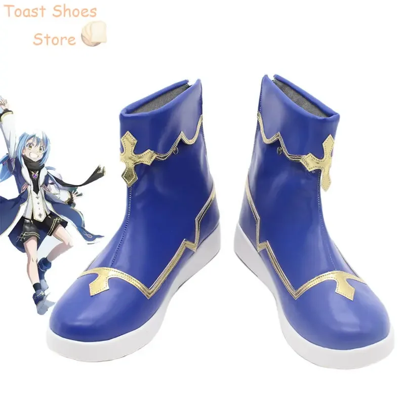 

Обувь для косплея Tempest Rimuru, обувь из искусственной кожи, карнавальные ботинки на Хэллоуин, реквизит для косплея, реквизит для костюма