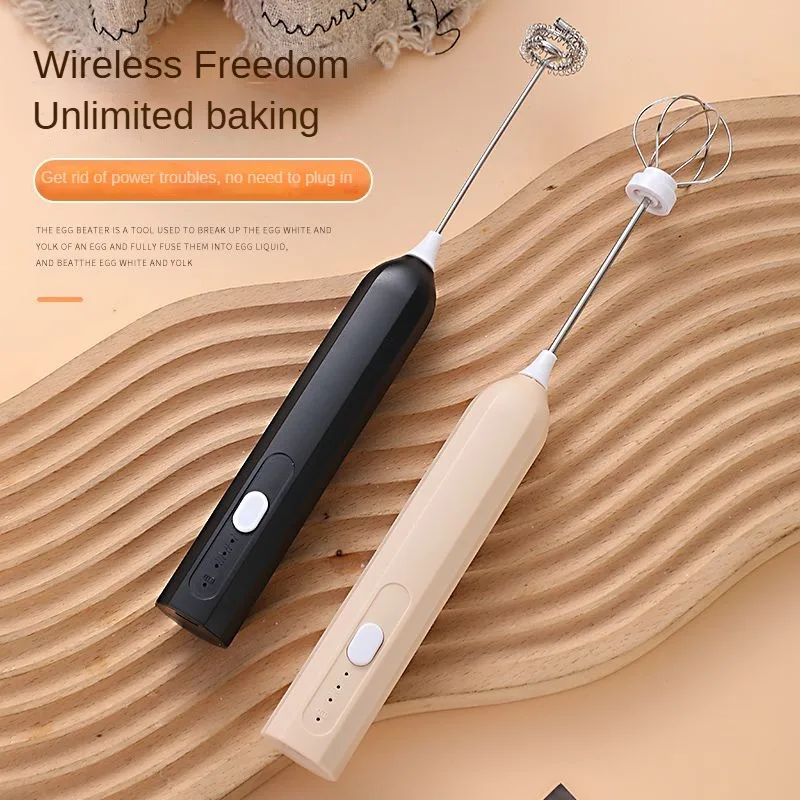 

USB mini milk bottle mixer, egg beater, 3-speed electric blender, coffee cream machine, complementary food machine, food mixer