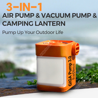 3.0 Portable Mini Air Pump 3 in 1 Highly adaptable portable Outdoor Camping Lantern Vacuum Electric Inflator