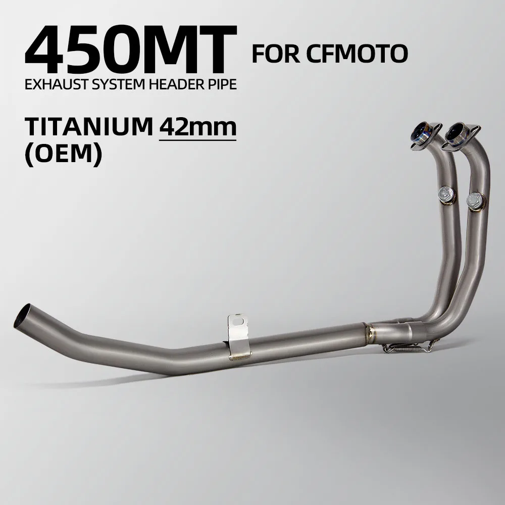 For CFMOTO 450MT IBEX450 Ibex 450/MT Motorcycle Exhaust Front Manifold Kit Escape Headers Tube Fit 51MM Or Original Interface