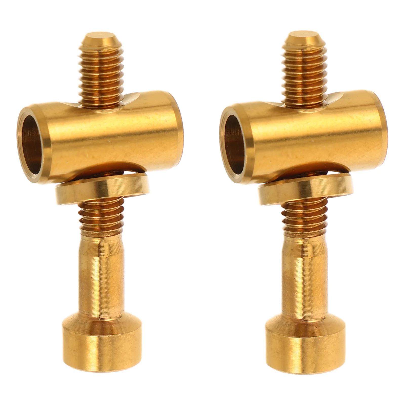 

2Pcs Bike Seatpost Bolts Titanium Alloy M5x30 Precision Fit Anti-Loosening Saddle Fixing Screws for Mountain Biking