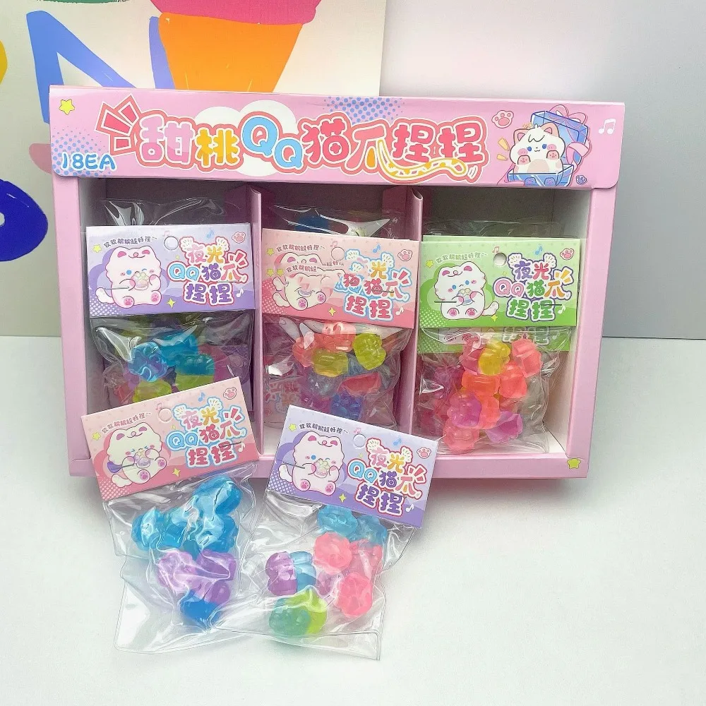 ของเล่นบีบมือรูปอุ้งเท้าแมว น่ารัก ขนาดเล็ก บีบแล้วคืนรูปช้าๆ ช่วยคลายเครียด ของขวัญสุดน่ารัก