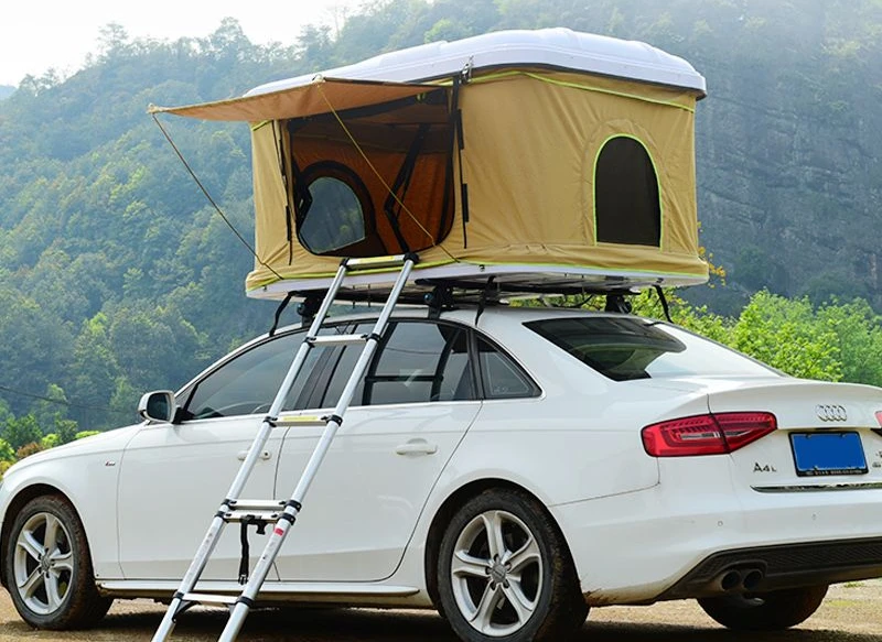 Roof tent fully automatic folding f bed room fully automatic outdoor self driving tour room car mounted tent camping free