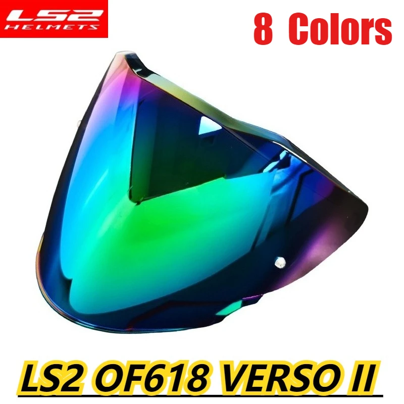 

LS2 OF618 VERSO II Helmet Lens OF618 Day and Night Universal Electroplated Lens Helmet Windshield Replacement Accessories