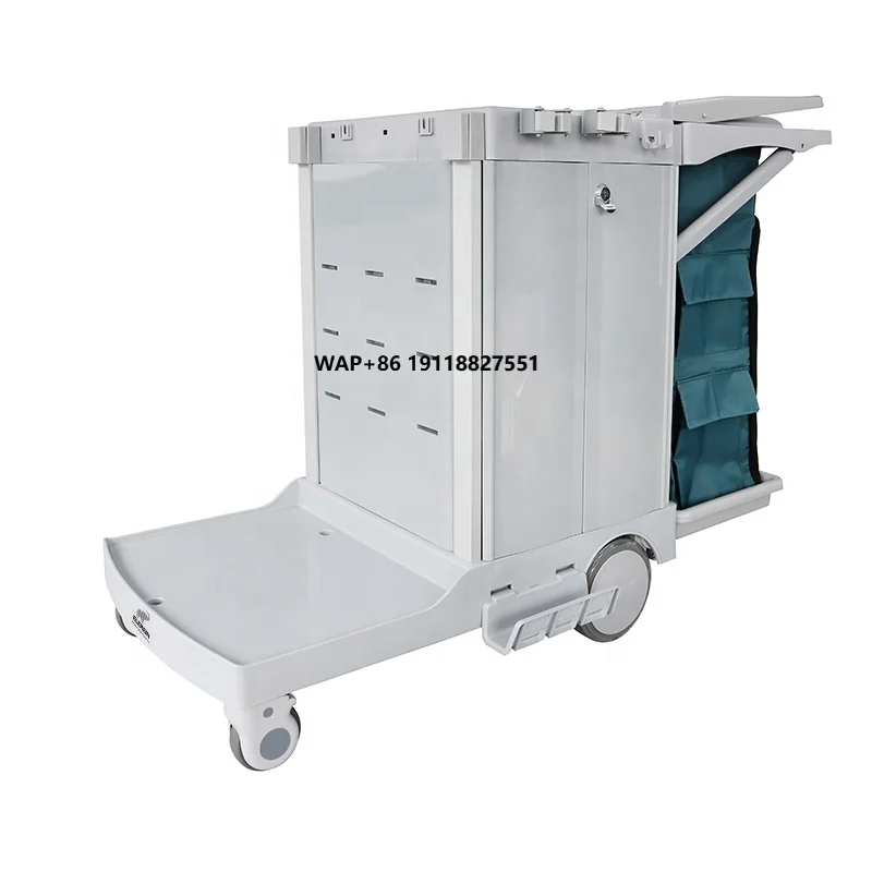 S-TB55 Elerein Hotel Room Housekeeping Cleaning Trolley S Series Multifunctional Cleaning Car with Brake System and Door Seal