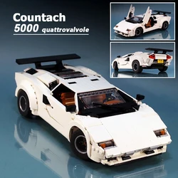 2024 NEW 1251Pcs Parts Creative Expert MOC Classic LC5000 Countach MOD Version Sports Cars Building Blocks DIY Bricks Toys Gifts