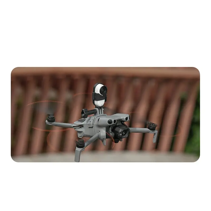 Y47A Top Bracket Searchlight Mount for DJI Mini 5 Pro Flashlight Clamp Holder Sports Camera Adapter