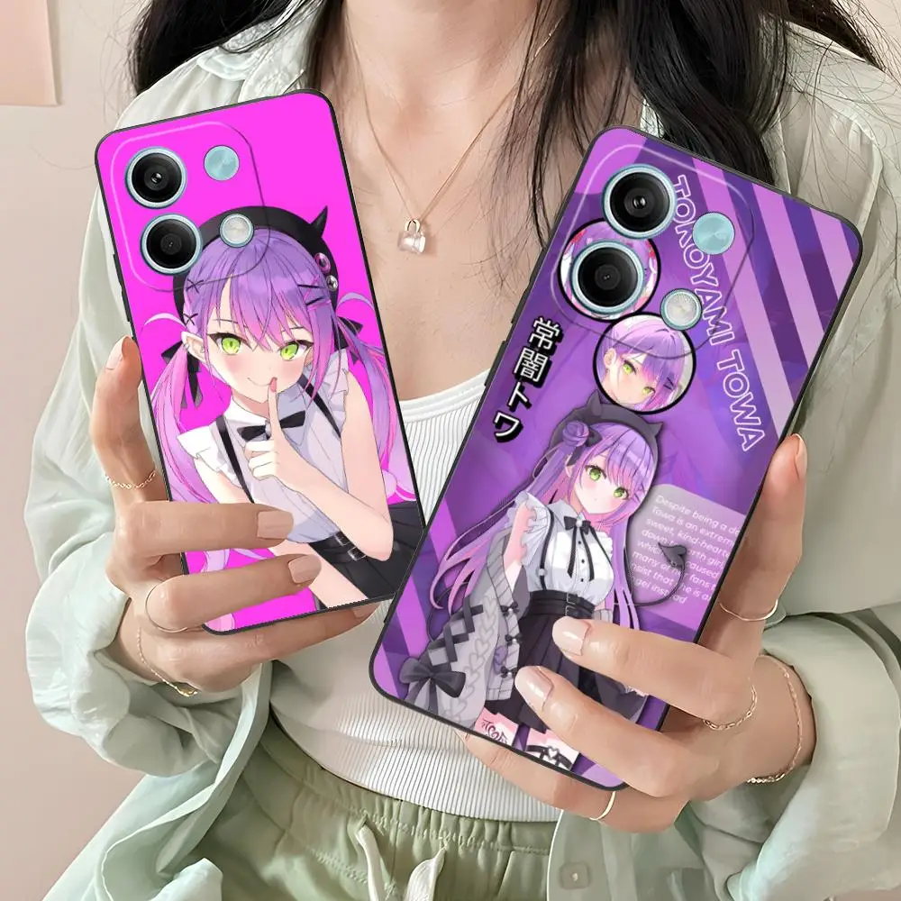 Funda de teléfono Anime Tokoyami Towa para Xiaomi Redmi Note 14 13 12 11 A5 3 2 1 Pro Plus 4G 5G Color protección teléfonos móviles de lujo