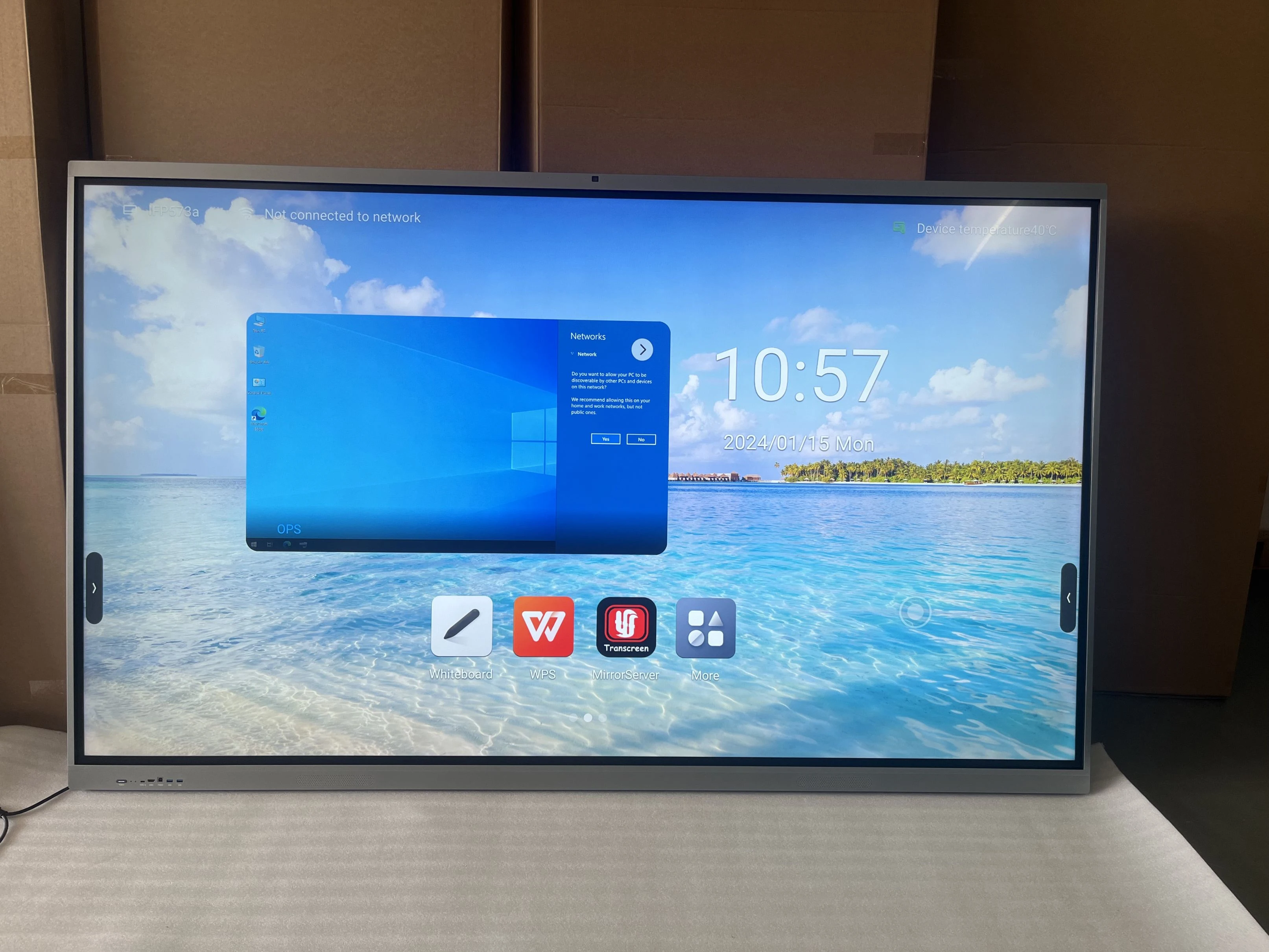 55 65 75 85inch Teaching Touch Screen 4K Interactive Flat Panel Meeting Room Digital Whiteboard Smart Board For Education