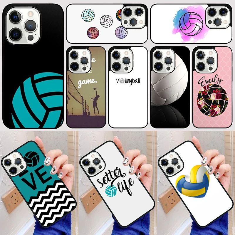 Volleyball Sports fashion Phone Case Back Cover for iPhone 16 15 SE2020 14 13 11 12 Pro Max mini XS XR X PlusS Fundas Coque