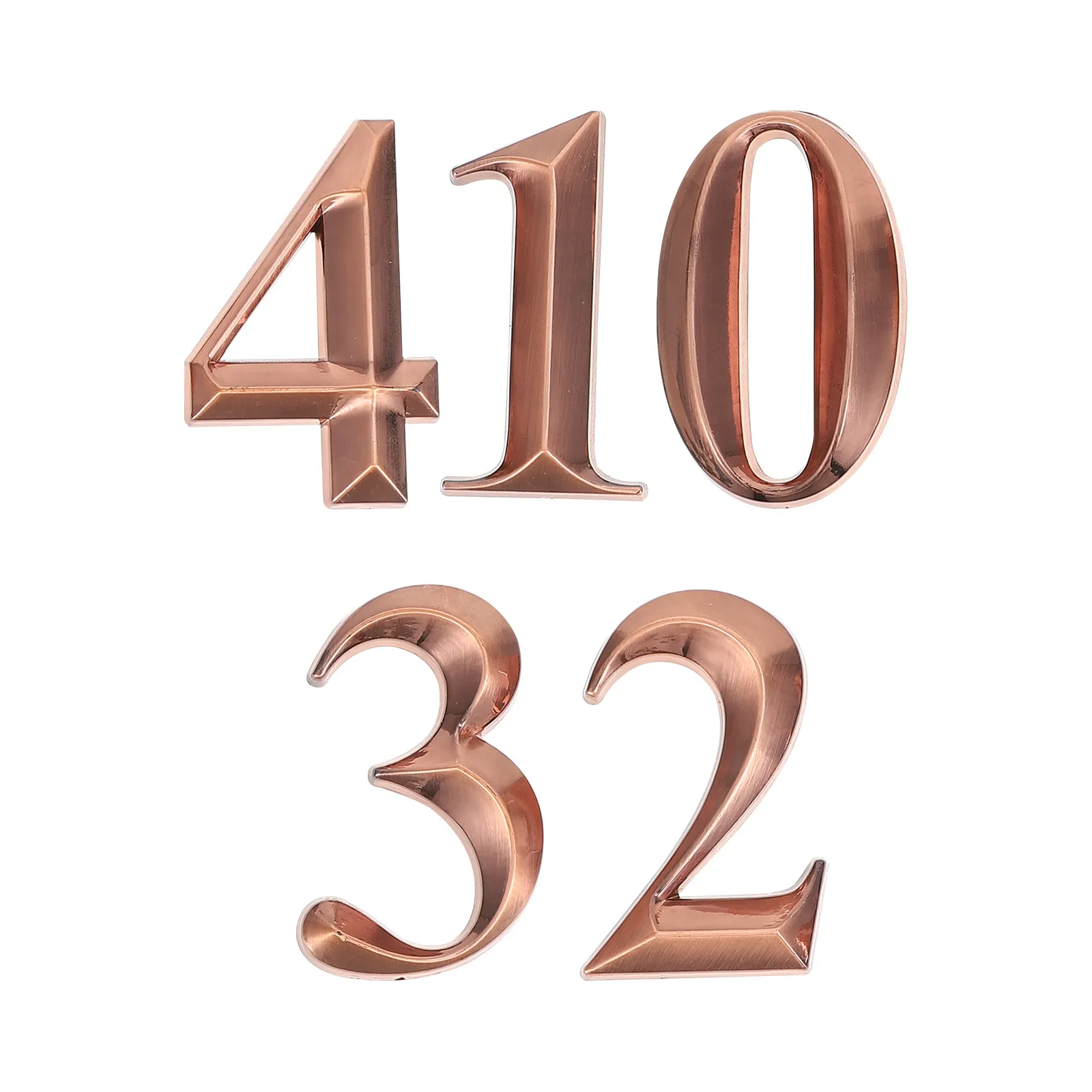 Self Adhesive Door Number Sticker Premium ABS Resin Durable for Apartment Hotel Office Wall Mailbox Address Number Sign