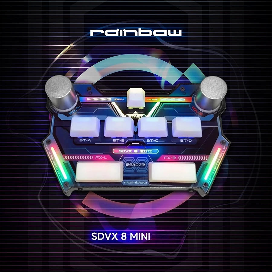 

Pocket Voltex SDVX Controller Arcade Console Mini for Sound Voltex Joystick Music Rhythm Games Controller for Osu Maina/Taiko