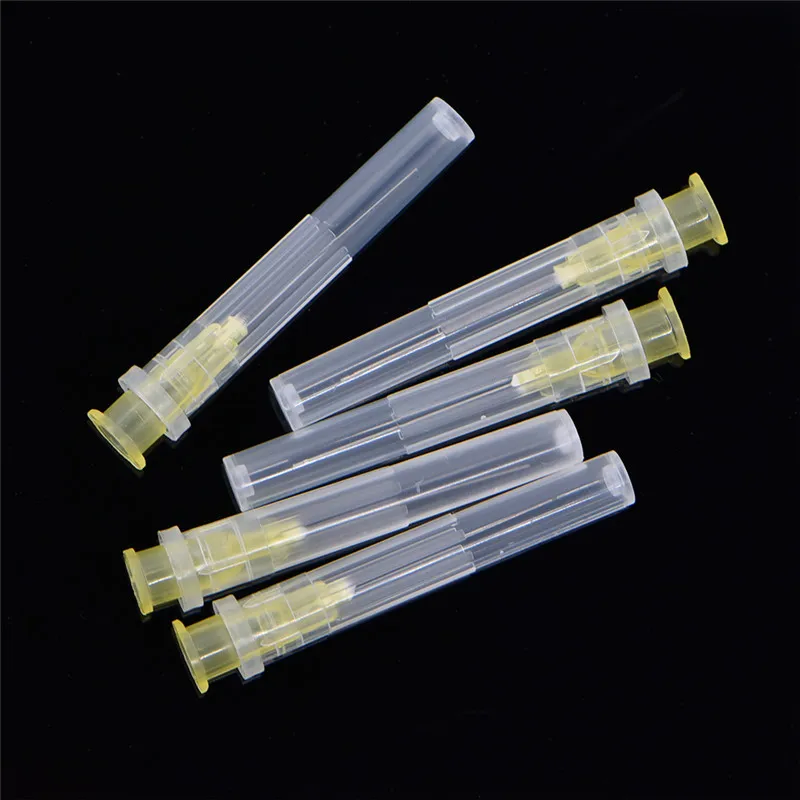 100pcs/pack Dental Root Canal Irrigation Needle Tip Dental Root Canal Irrigation Needle Single Side Opening 25g 27g 30g