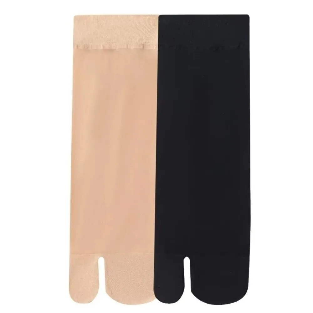 Fashion Ultra Thin Toe Socks Sexy Toe-separated Tabi Silk Socks Breathable Solid Color Compression Socks Women