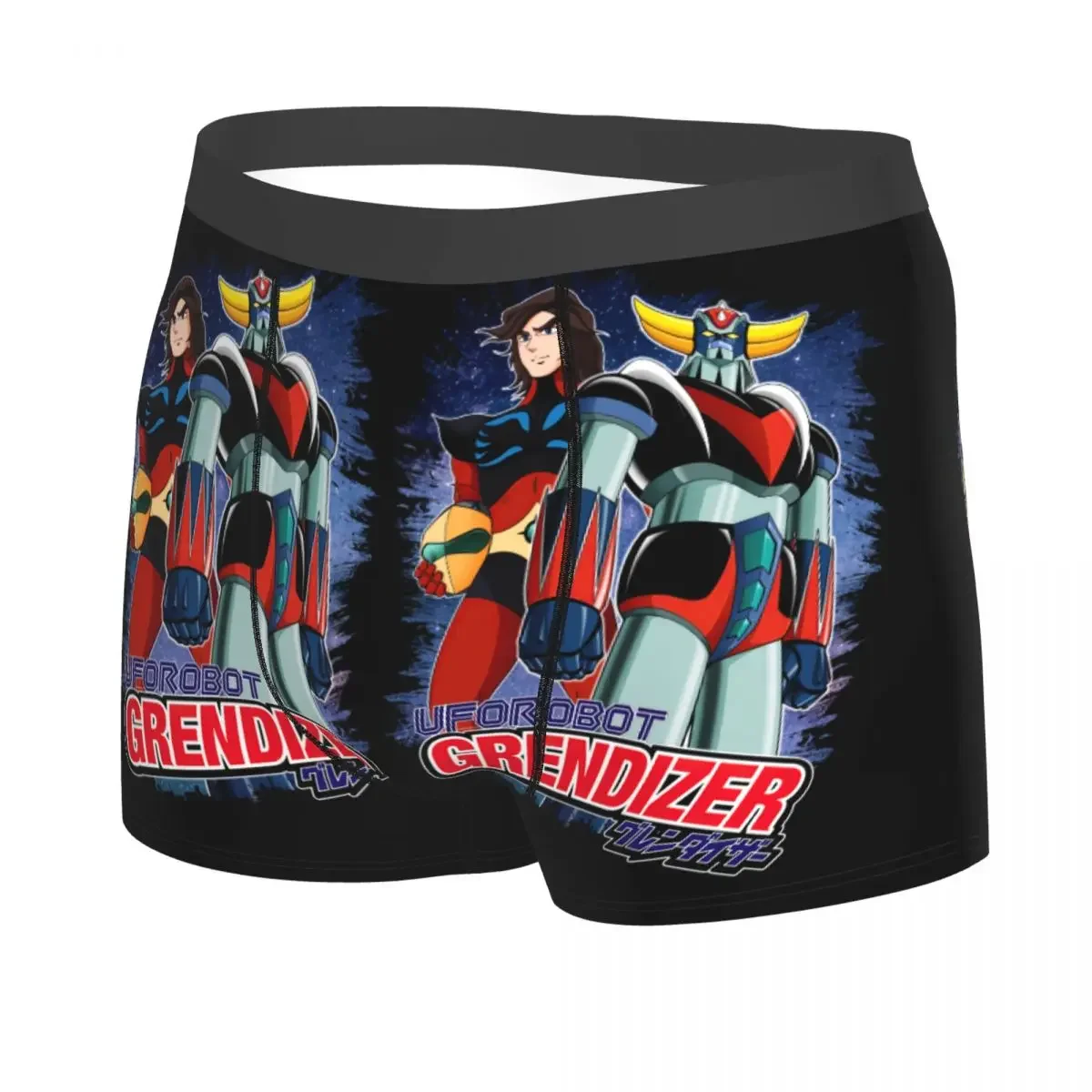 Custom Goldorak Grendizer Actarus Boxers Shorts Men's UFO Robot Goldrake Briefs Underwear Funny Underpants