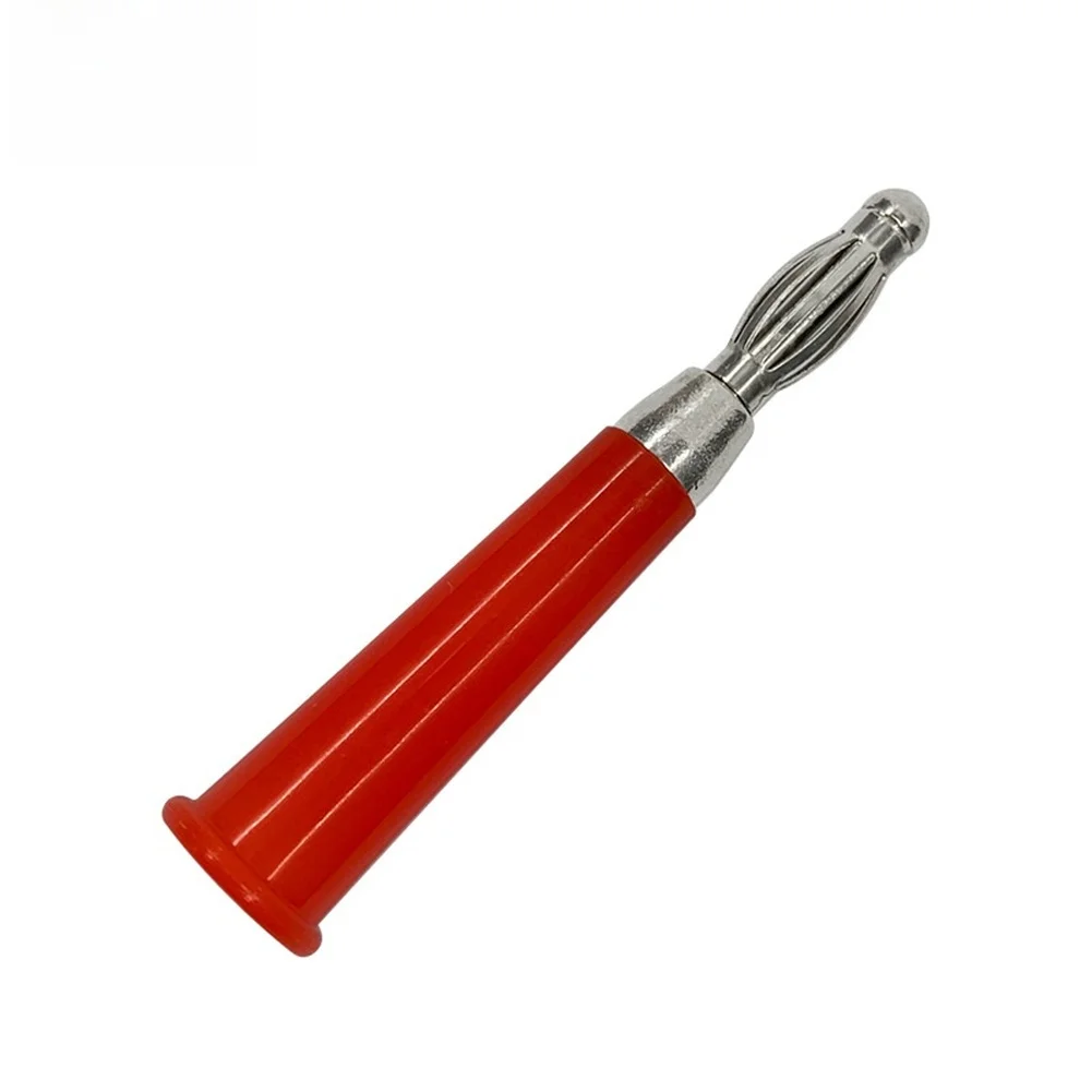 4mm Banana Socket Terminal for Speaker Test Cable Easy Insert and Play with Zinc Alloy Nickel Plated Copper Red Black Color