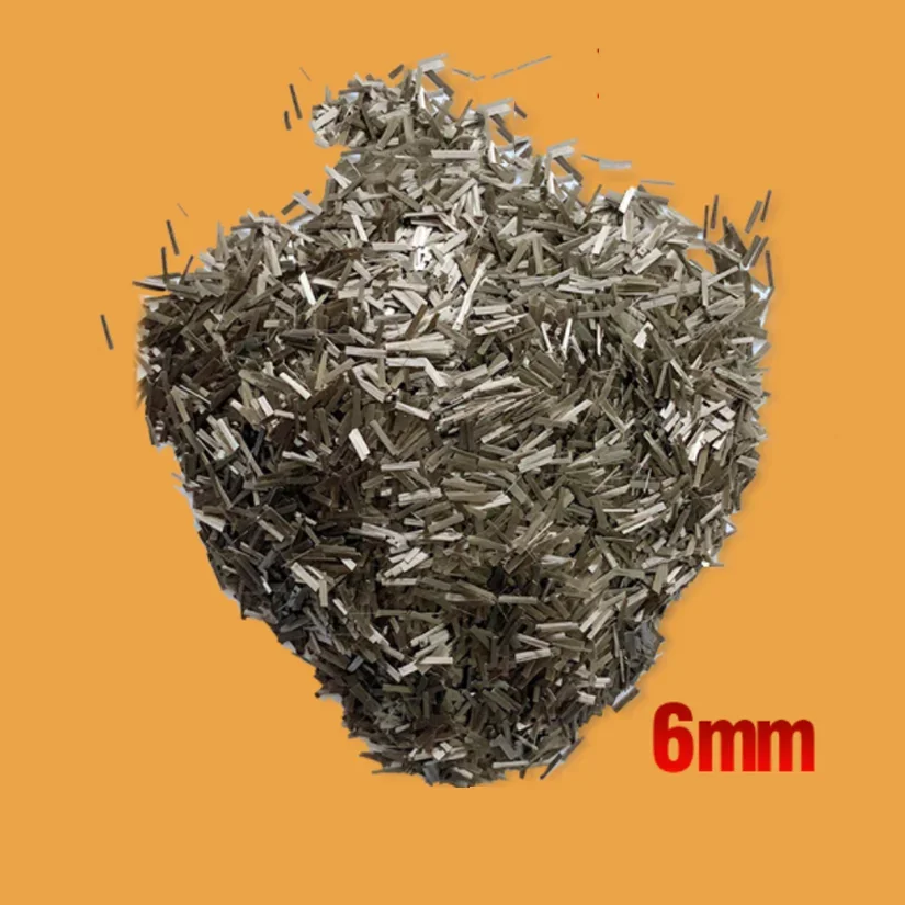 Chopped Basalt Fiber Strand Filament 6mm/12mm Length for Concrete Asphalt Highway Brake Material 1kg