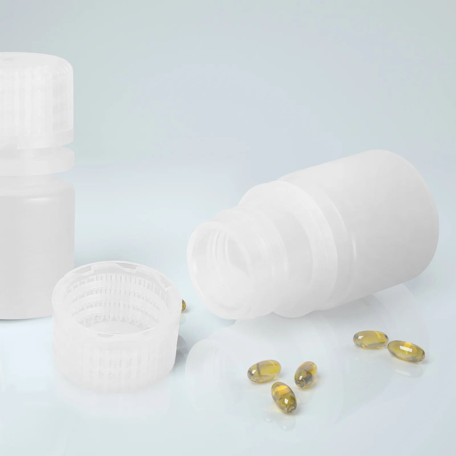 

20Pcs 8ml Reagent Bottles Practical Pe Material Portable Dredge Bottles Chemical Containers Reagent Containers