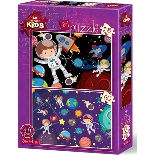 Art Kids Jigsaw Puzzle Space 35 + 60 Piece Jigsaw Puzzle