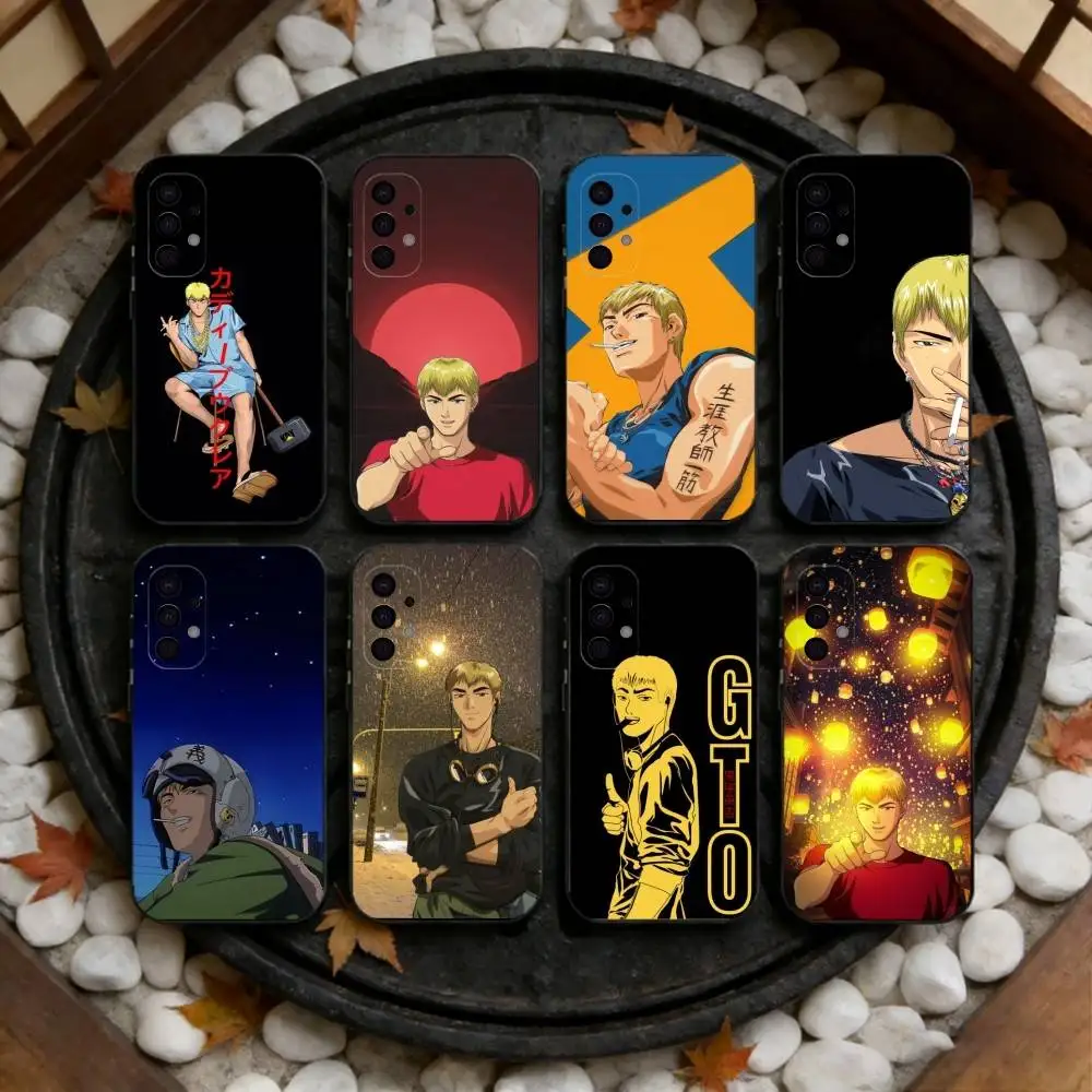 

GTO Great Teacher O-Onizuka Phone Case For Samsung S25,S24,S23,S22,S21,S20,Ultra,Plus,FE Black Soft Cover