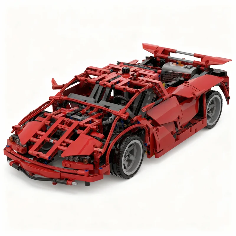 1225pcs MOC Technical Another Supercar 8070 Alternate Model Building Blocks Christmas Gift Toy Collection Birthday Display Brick