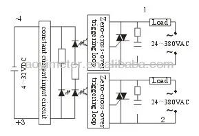 AOYI مرحلات الحالة الصلبة الصناعية SSR2-25DA