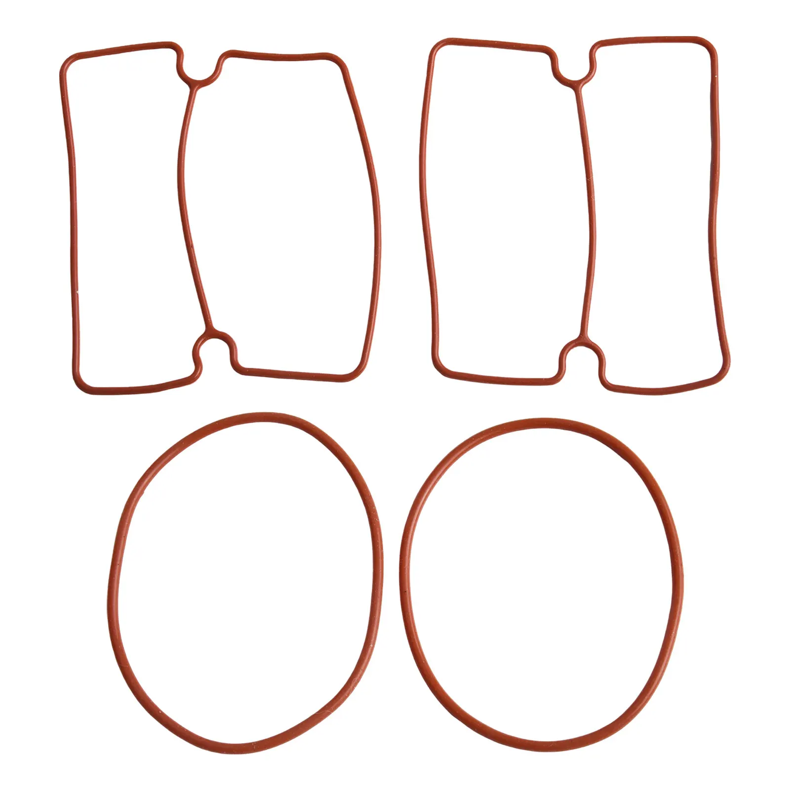 Black Rubber Cylinder Sleeve Ring Kit For Oil Free Mute Air Compressor 1500W Pump Repair Parts Sealing Cup Valve Plate