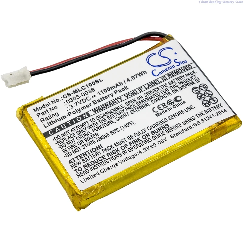 Cameron Sino 3.7V 1100mAh battery 0303-0036 for Minelab CTX 3030 WM-10, WM10, WM12, GPZ 7000 +TOOL