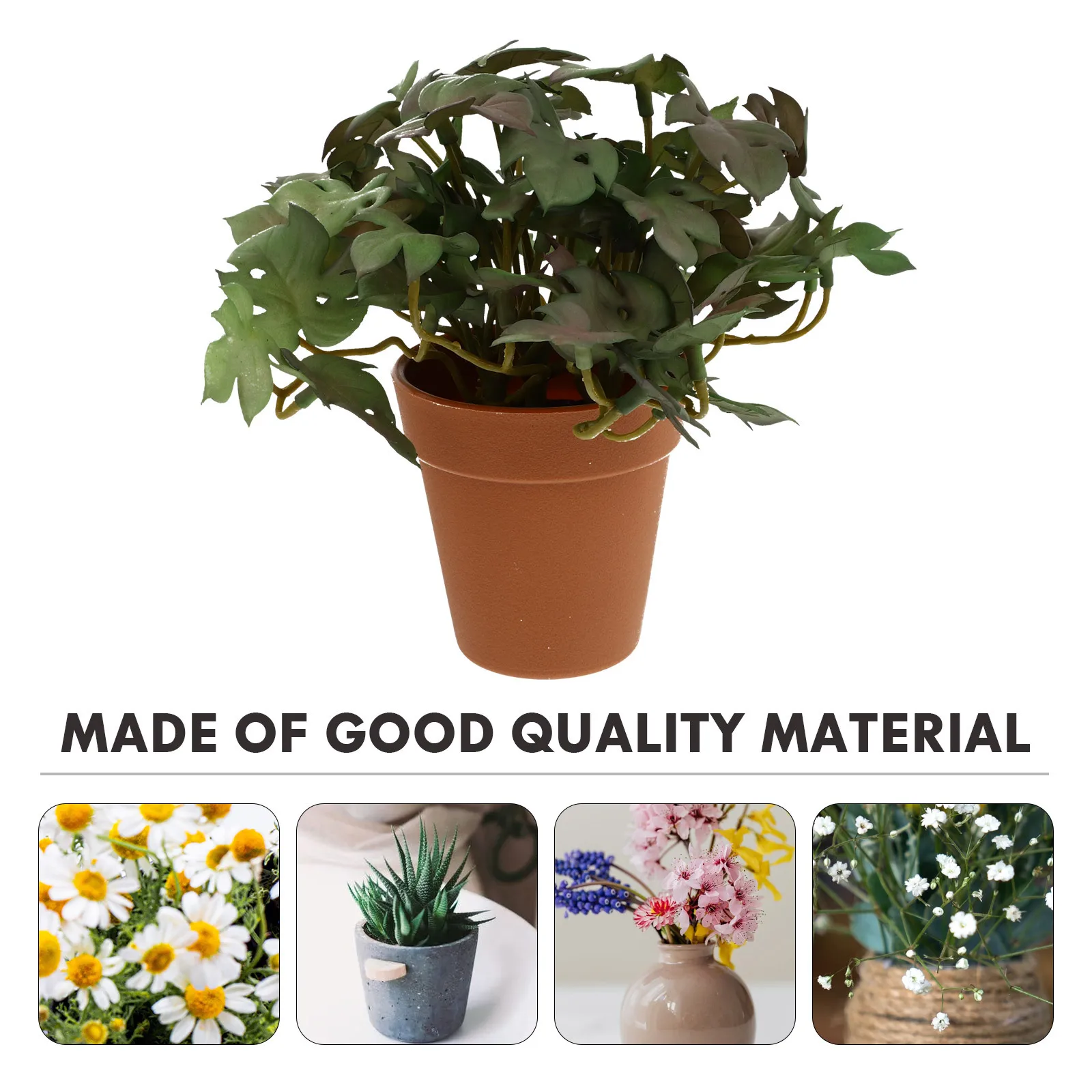 

1pc Realistic Artificial Potted Plants Decor Desktop Bonsai Simulation Plant Indoor Greenery Fake Tree Lifelike Garden