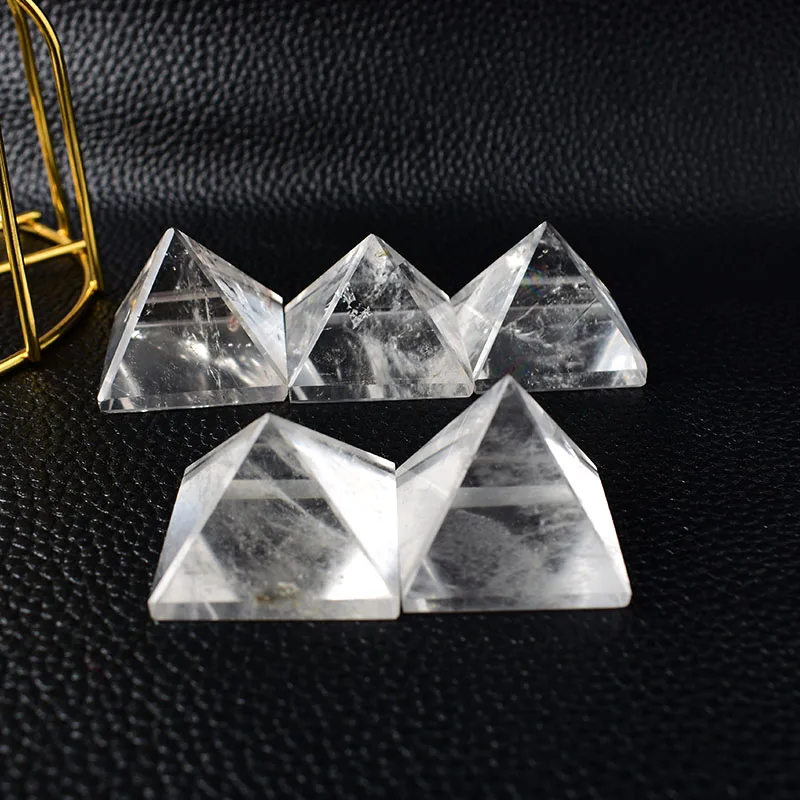 Natural Crystal Quartz Polished Clear Quart Pyramid Reiki Healing Stone Reiki Meditation Crystal Point Home Decor Crafts Stone