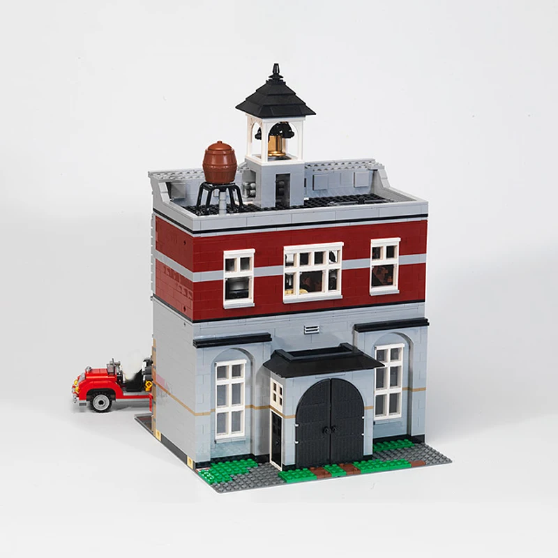 Modular Buildings 2231PCS Fire Brigade 15004 Building block bricks toys for children Creator Expert architecture