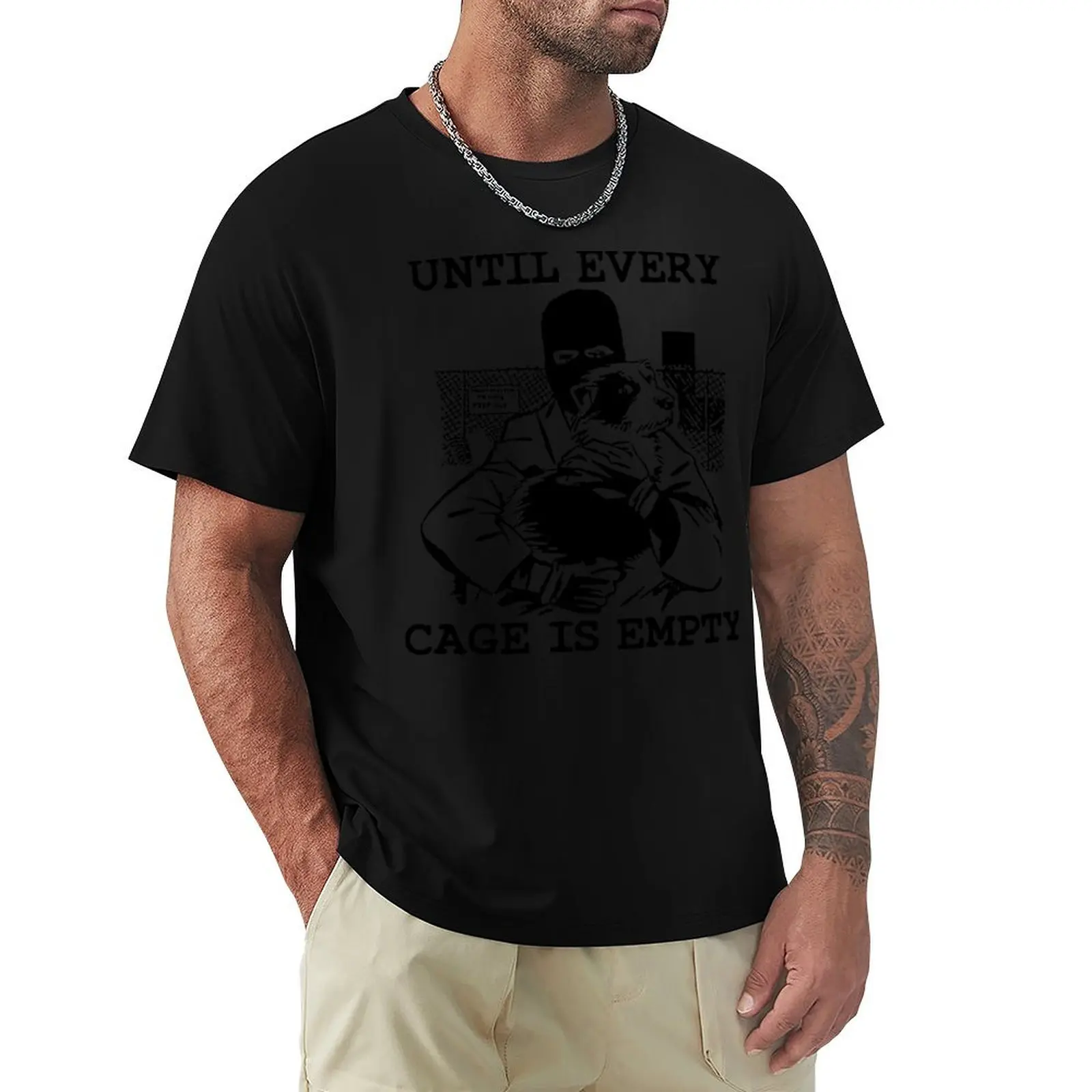 Until Every Cage Is Empty T-Shirt Summer Sports Quick Dry T-Shirt