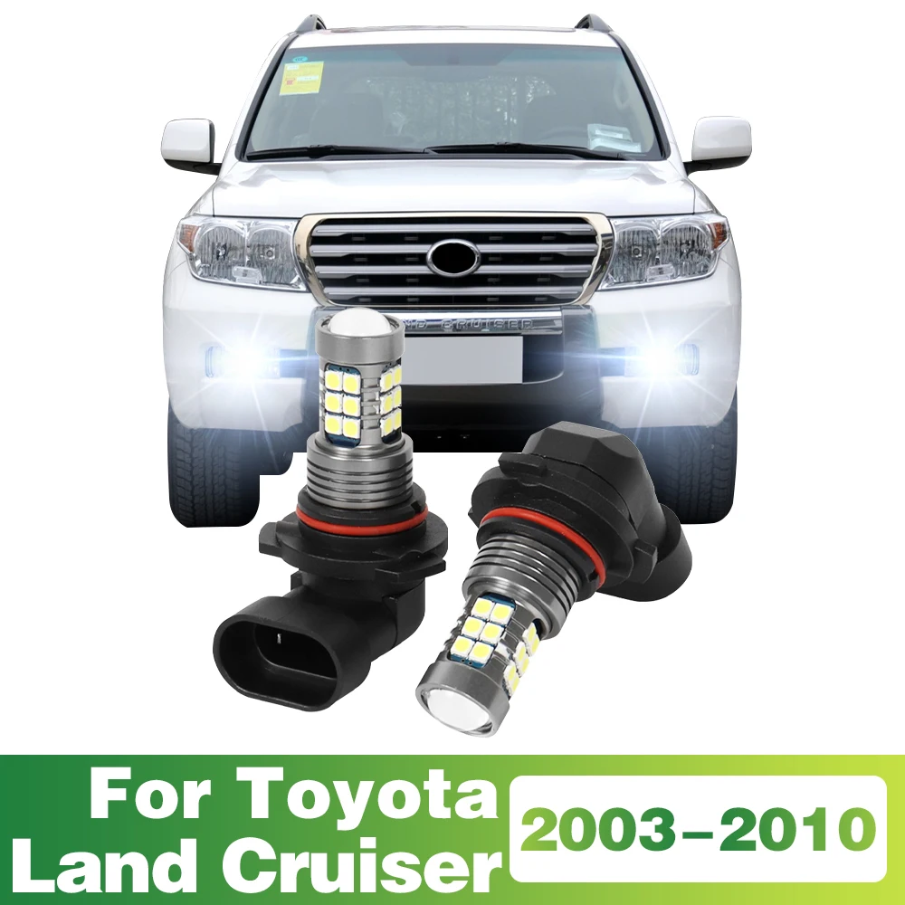 

2 Pcs LED Lamp Car Front Bulb Fog Light For Toyota Land Cruiser 2003 2004 2005 2006 2007 2008 2009 2010 Accessories