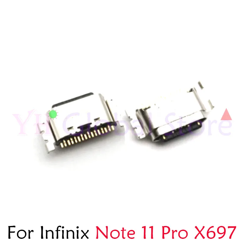 10PCS For Infinix Note 11 X663 X663B / Hot 11 Pro X697 / Hot 11S X6812 X6812B USB Charging Port Dock Connector Socket