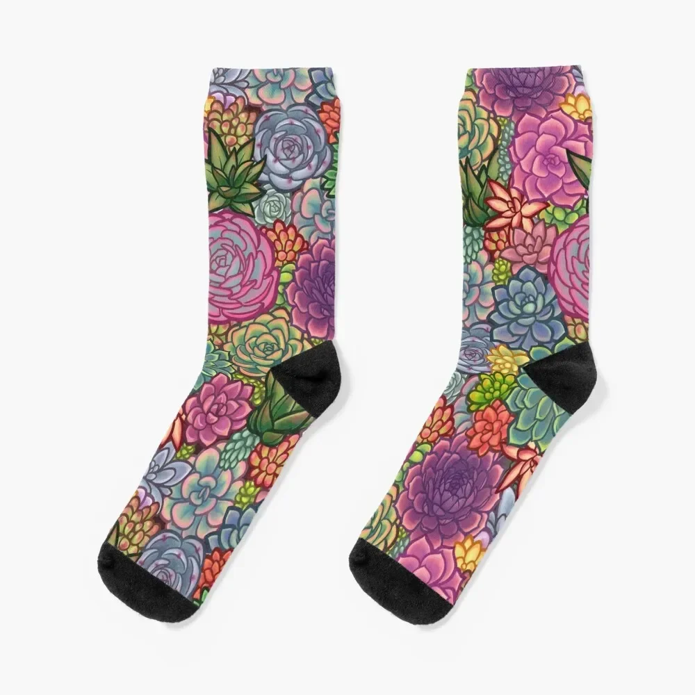 

Succulent Garden Socks shoes Thermal man winter Women Socks Men's