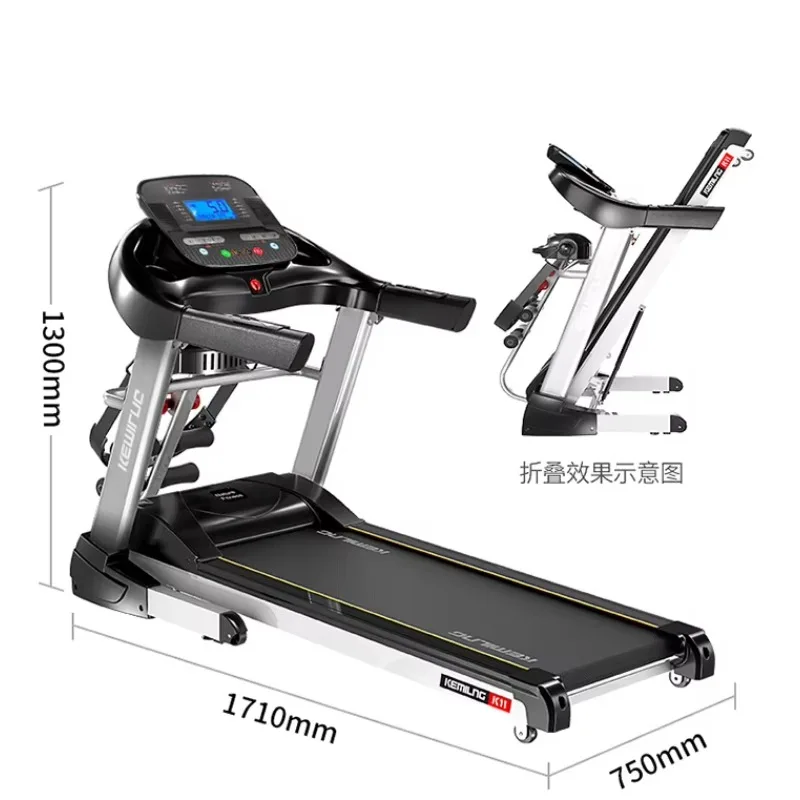 Multi-functional Foldable Electric Treadmill Running Exercise Machine Professional LED Display Home Gym Equipment