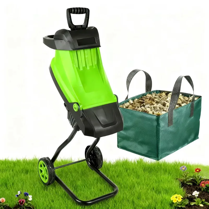 Vertak 2500W Electric Garden Shredder Chipper with Collection Bag Branch Shredder for Yard Lawn Home Garden Waste Shredding