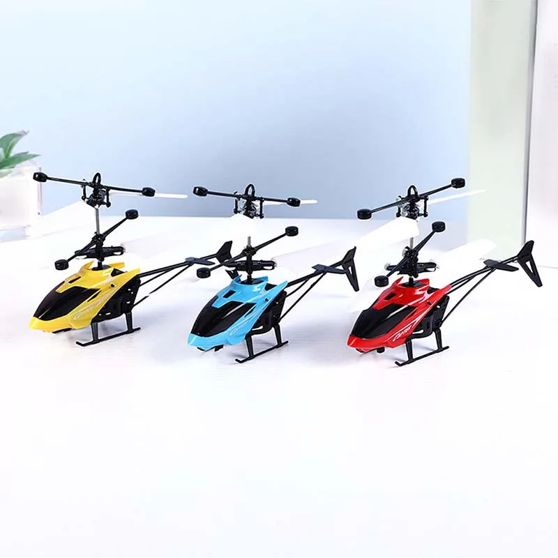 RC Helicopter Plane Mini Remote Control Airplane Children Radio Controlled Machine Flashing Light Toys for Kids Christmas Gifts