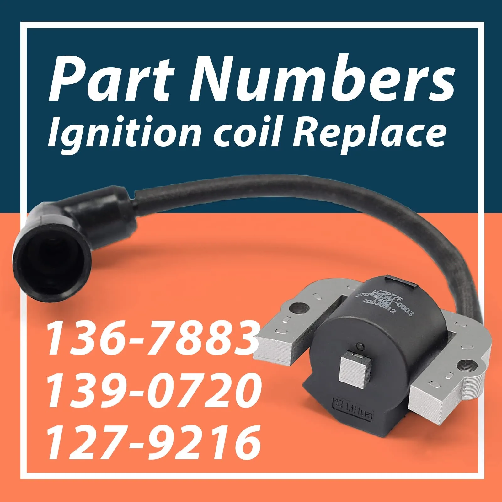 136-7883 139-0720 127-9216 ignition coil module 2 pieces Suitable for Toro&Titan series silver