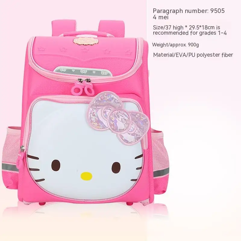 Hello Kitty plecak uroczy 3D cartoon klasy 1-4 składany odporny na brud 3 duża pojemność plecak Kitty Princess